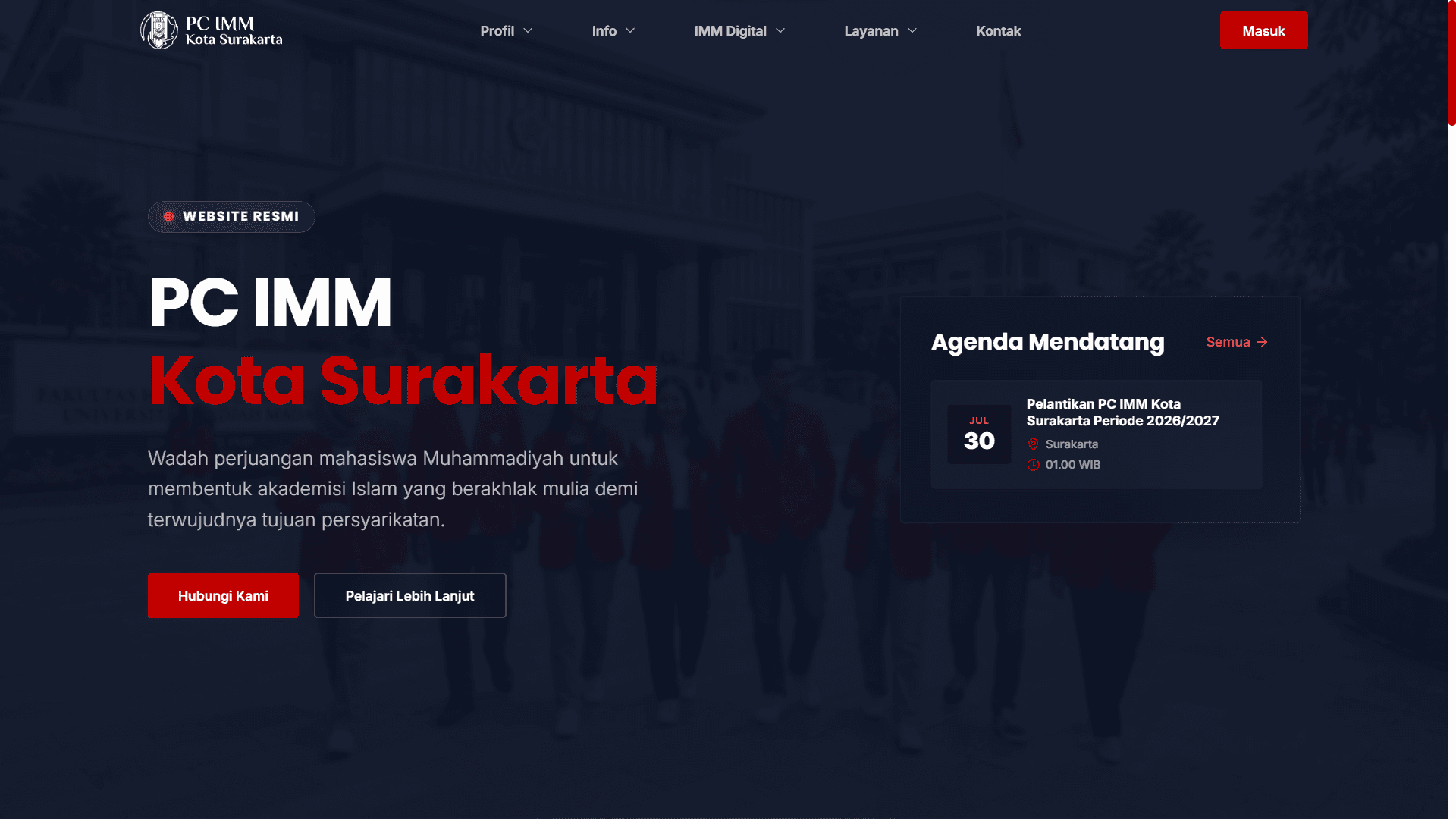 Website PC IMM Kota Surakarta