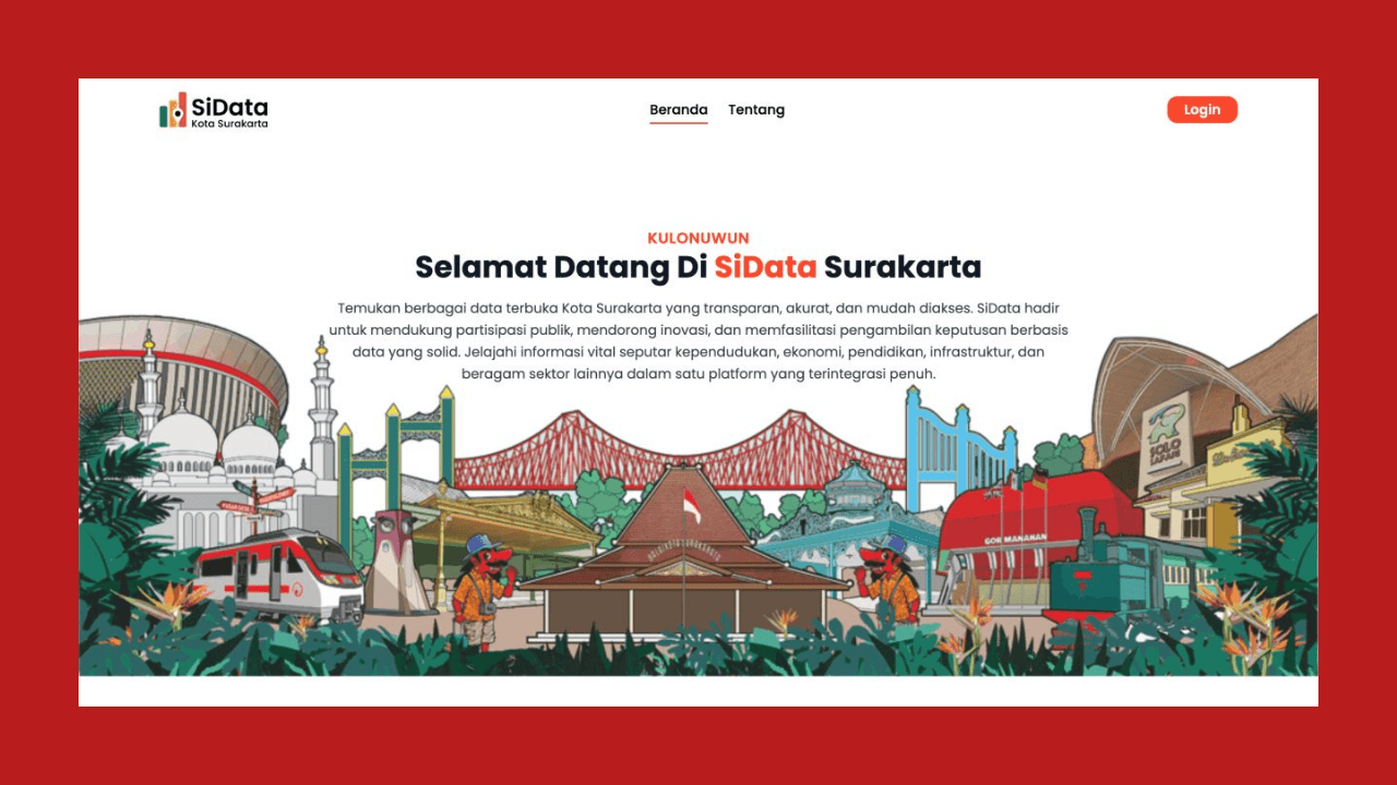 Screenshot Web Developer Intern — SiData DISKOMINFO SP Kota Surakarta